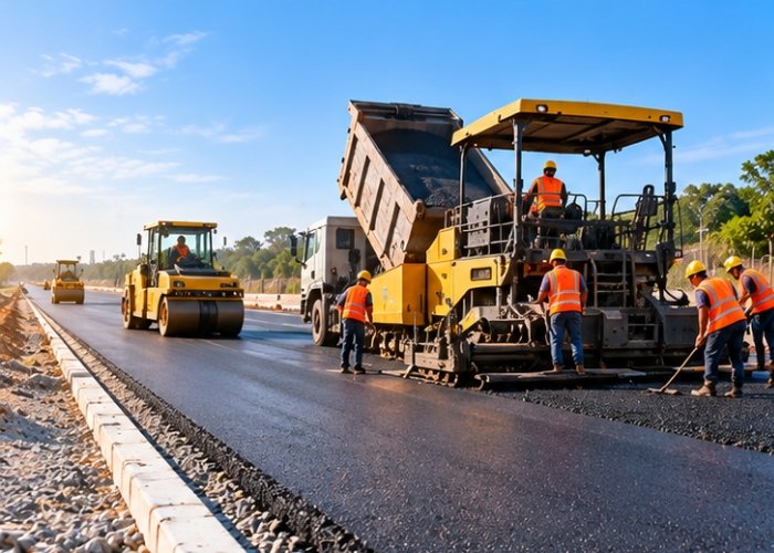 Road groundwork and site preparation